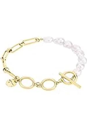 Tamaris Pulsera TJ-0507-B-21 IP Gold, 21 cm, Acero inoxidable, Perlas de cristal