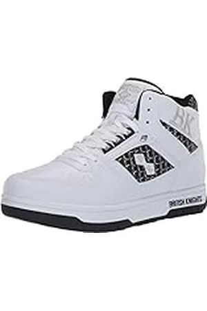 British Knights Kings SL Sneakers, Zapatillas Hombre, Blanco, Negro, Plateado, 43 EU