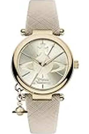 Vivienne Westwood Reloj Analógico para Mujer de Cuarzo con Correa en Cuero VV006GDCM