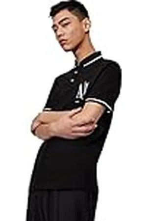 Armani Exchange Maxi Embroidered Logo, Regular Fit Camisa de Polo, , XL Hombres