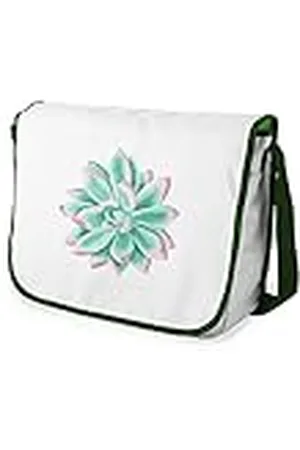 Le Jardin du Lin Bolsas de mensajero con estampado digital con correas de color caqui para niñas y niños, regreso a la escuela, bolsas de mensajero para estudiantes, bolsos de hombro, tamaño: 29 x 36
