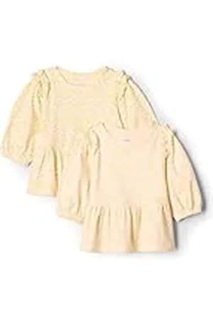 Amazon X Sofia Grainge Top de Punto con Mangas 3/4 Niña, Pack de 2, , 3 años