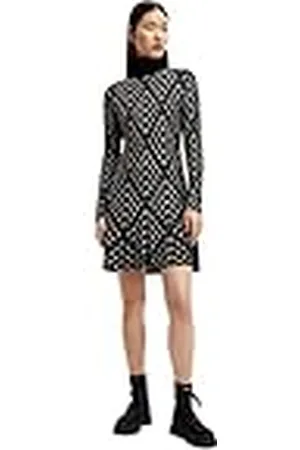Desigual Vest_sian, 2000 Black Vestido Informal, , XL Mujeres