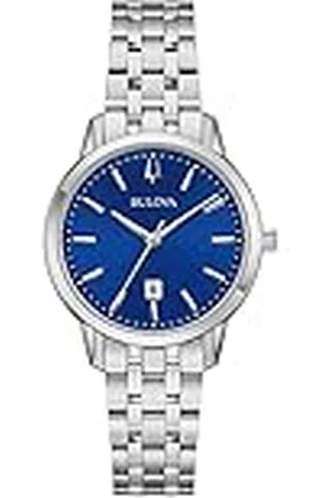 BULOVA Reloj Analógico para Mujeres de Cuarzo con Correa en Acero Inoxidable 96M166