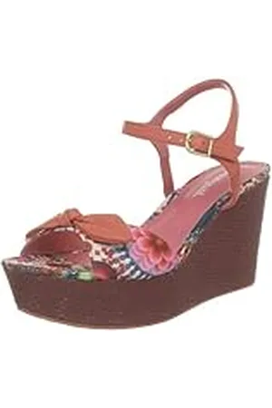 Desigual Meg 2 31Ss235_Blanc (1000) - Sandalias de Cuero para Mujer, Color Blanco, Talla 41