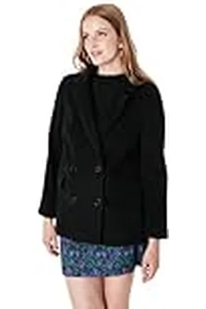 Trendyol Damen Regular Zweireihig Plain Webstoff Blazer Abrigo, , 42 De Las Mujeres