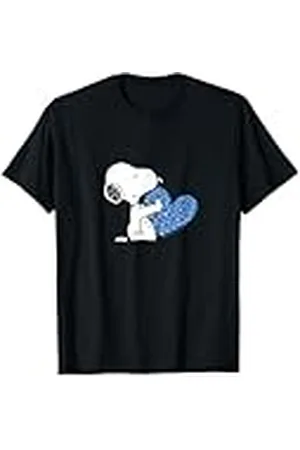 Peanuts Snoopy Blue Heart Camiseta