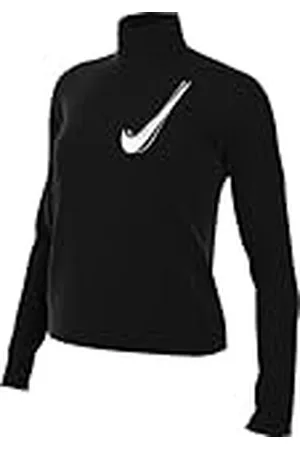 Nike Swoosh Capa Intermedia De Running Dri-Fit con Cremallera De 1/2 - Mujer, , HJ2225-010, L