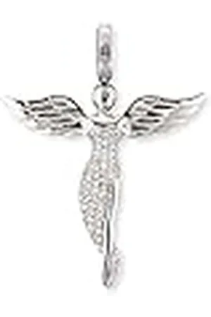 Engelsrufer Angel colgante para mujer 925 Sterling Silver White Zirconia Tamaño 26 mm (1.02 ")