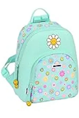 Safta Mini Mochila Smiley World Summer Fun 25X30X13Cm Unisex niños, , Estándar