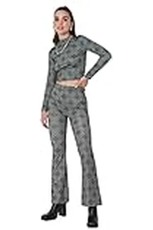 Trendyol Pantalones Acampanados de Cintura Alta, , XL para Mujer