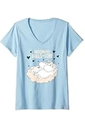 Moomin Mujer se enamora troll & Snorkmaiden Camiseta Cuello V