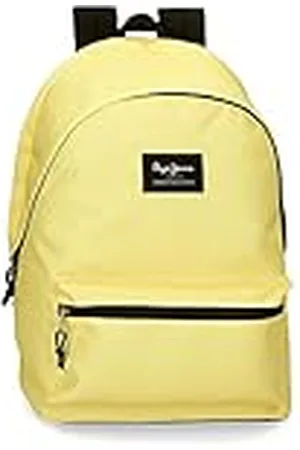 Pepe Jeans Aris Mochila para Portátil Doble Compartimento 15,6" Amarillo 31x44x15 cms Poliéster 20,46L