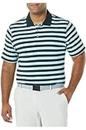 Amazon Polo de Golf de Secado Rápido de Ajuste Normal - Colores interrumpidos Hombre, , XS