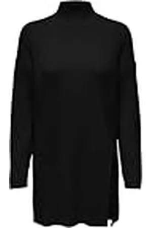 ONLY Onlkatia LS Long Slit Highneck Knt Jersey de Punto, , S para Mujer