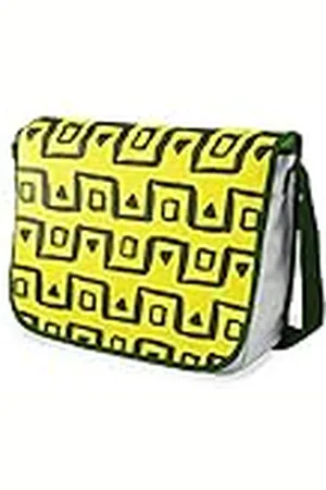 Bonamaison Bolso escolar de mensajero impreso digitalmente con correa caqui para estudiantes, bolsa cruzada, bolsa de mensajero, bolsa de hombro para la escuela, vuelta a la escuela, tamaño: 29 x 36