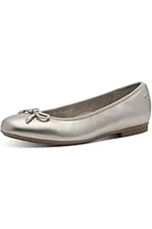Tamaris Comfort Damen Ballerinas Aus Leder Mit Schleife, Zapatos Tipo Ballet Mujer, , 42 EU