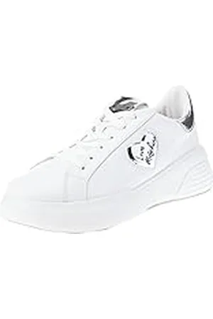 Moschino Ja15125g1hia610b, Zapatillas Mujer, Bianco, 39 EU