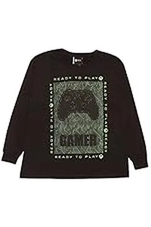 Popgear Xbox Fertig zu spielen Mädchen Long Sleeve T-Shirt Camiseta de Manga Larga, 116 para Niñas