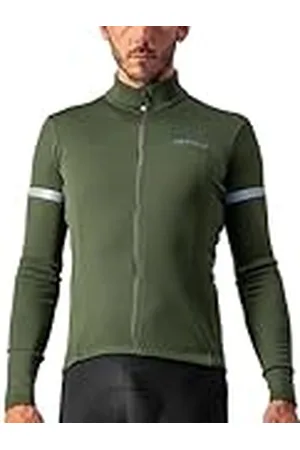 Castelli Fondo 2 Jersey FZ Camiseta, Hombre, Military Green/Silver Reflex, S