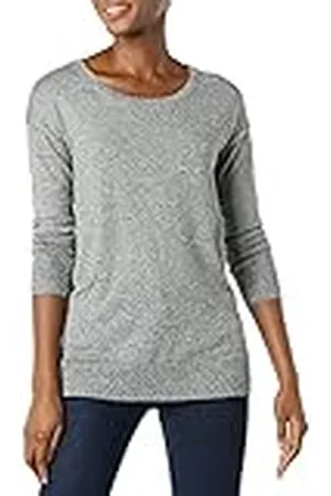 Amazon Jersey Tipo túnica Ligero de Manga Larga con Cuello Redondo (Disponible en Tallas Grandes) Mujer, , XS