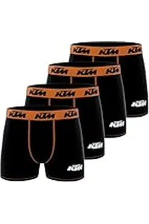 KTM Calzoncillos bóxer de competición y Motocross de Microfibra para Hombre (Juego de 4) M