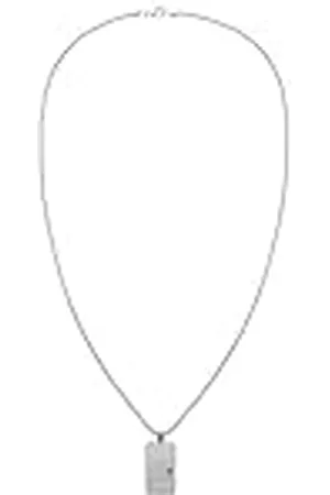 Tommy Hilfiger Jewelry Collar con Colgante para Hombre en Acero Inoxidable con una Placa Grabada - 2790483