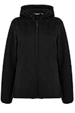 Regatta Siddington Chaqueta Softshell con Capucha y Paneles Laterales elásticos Fleece, Mujer, Black/Black, 8