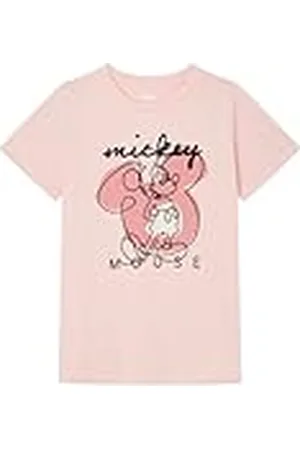 Springfield SPRINGFILED Camiseta Mickey Mouse Relieve, Camiseta Mujer, pink, XS