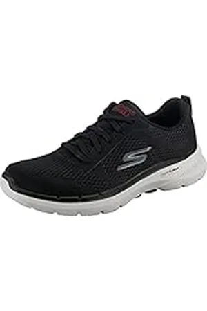 Skechers GO WALK 6 AVALO, Zapatillas para Hombre, Black Textile/Synthetic, 48 EU