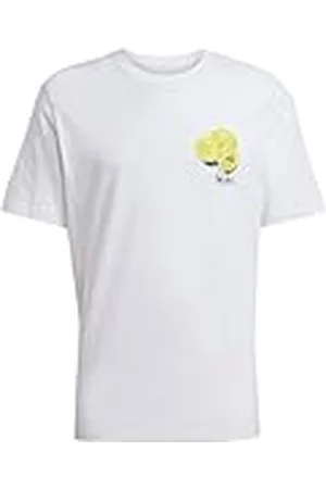 adidas Hombre Lounge Still Life Lemons Graphic T-Shirt, White, XS