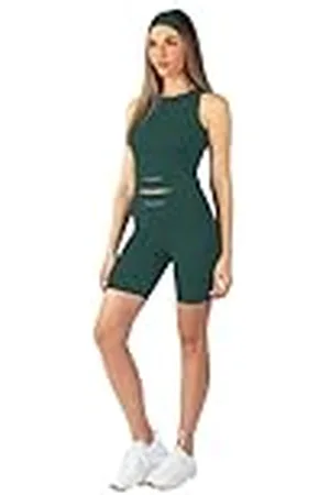Carlheim Pantalones Cortos Serenita Active Collection para Mujer, 8 Pulgadas, Color Azul Oscuro, Talla M