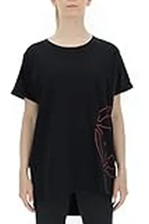 Jeep O102259-B170 J Camiseta Mujer Estampado Oversize Star Outline Mangas con Vueltas J21W S