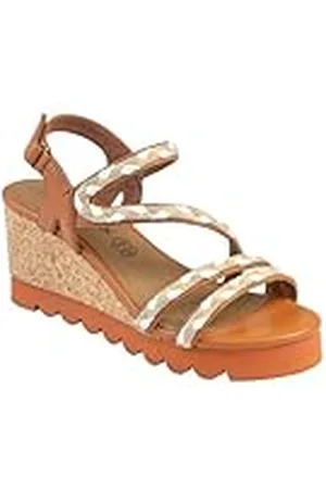 Chattawak 18halzacamel40, Sandalia con talón Mujer, , 40 EU
