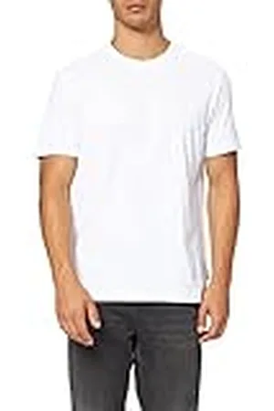 Marc O’ Polo Marc OߴPolo Hombre Camiseta de punto de algodón orgánico con cuello redondo, (White), 3XL
