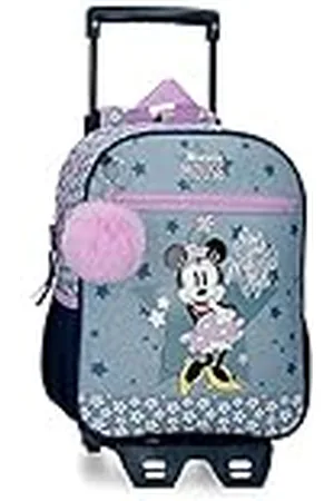 Disney Minnie Style Mochila Preescolar con Carro, , 23x28x10 cms, Poliéster, 6.44L