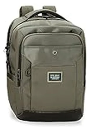 Pepe Jeans Leighton Mochila Doble Compartimento Adaptable Verde 31x44x15 cms Poliéster 20, 46L, Doppelter Rucksack