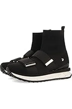 Gioseppo Sneakers Tipo calcetín Negras con Correas Ajustables para Mujer elva