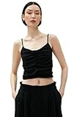 Koton Draped Tank Top Strappy U Neck Camiseta, , L para Mujer