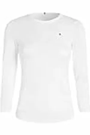 Tommy Hilfiger Mujer Camiseta Manga Larga 1985 Slim Slub Básica, , XXL