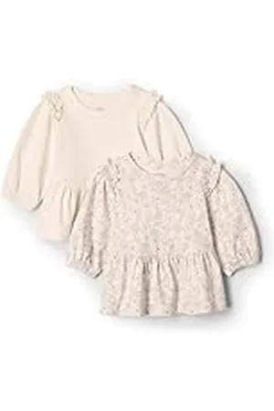Amazon X Sofia Grainge Top de Punto con Mangas 3/4 Bebé Niña, Pack de 2, , 3-6 Meses