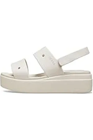 Crocs Brooklyn 4u, Sandalias Mujer, Stucco, 42/43 EU