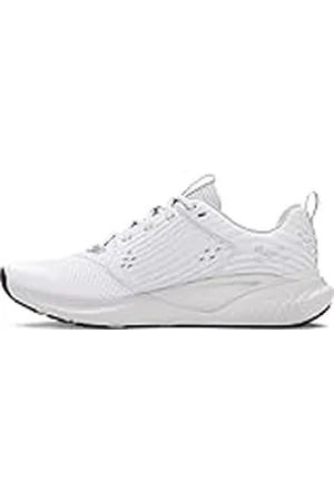 Under Armour UA W Charged Commit TR 4 Zapatillas de deporte para mujer, ligeras zapatillas transpirables, color blanco/neblina distante/negro