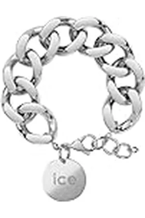 Ice-Watch ICE Jewellery, Chain Bracelet, Silver, Pulsera de malla XL para mujer con medalla de oro (021304)