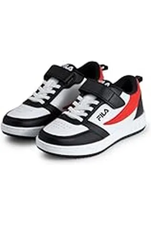 Fila Rega Nf Velcro Kids, Zapatillas Unisex niños, Black Red, 32 EU