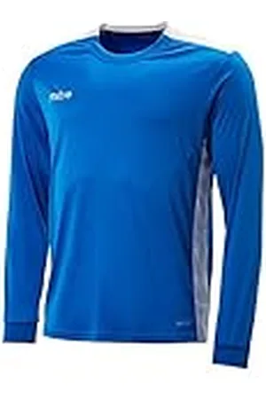 Mitre Kids Charge Long Sleeve Football Match Day Shirt - Royal/ White Large Youth/30-32 Inch