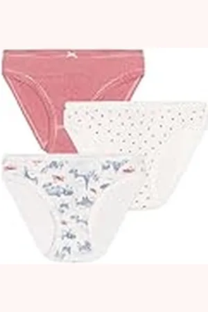 Petit Bateau A0D2E Braga, , 2 ANS (Pack de 3) para Niñas