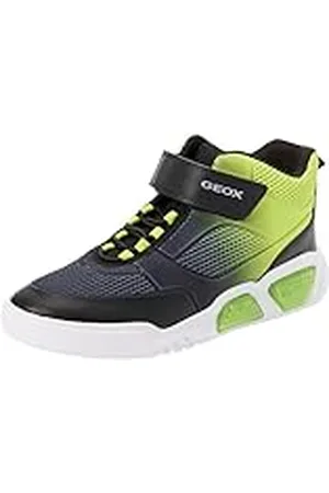 Geox J ILLUMINUS Boy B, Zapatillas, Black/Lime, 25 EU
