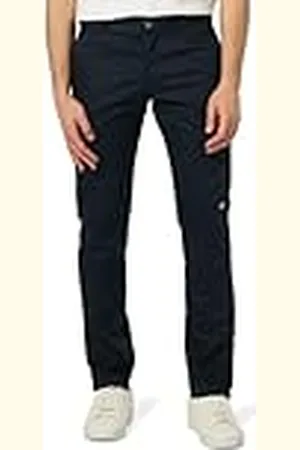 Dickies Hombre, Pantalón utilitario con Doble Rodillera de Corte Recto ceñido, Navy Talla únicaCURO, 34W / 32L