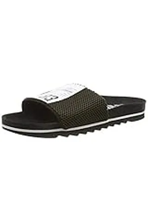THE WHITE BRAND Bio Label, Sandalias con Punta Abierta Hombre, Verde (Army Army), 43 EU